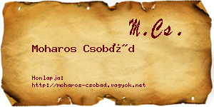 Moharos Csobád névjegykártya